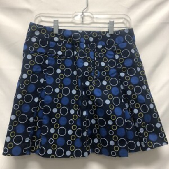 Liz Silk Nwot Stylish Blue Polka Dot Skort - Picture 9 of 9